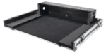 ProX flight case for Allen & Heath SQ7 mixer rear panel with cable connections and ventilation