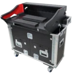 ProX hydraulic flip-ready lifting case for Allen Heath SQ7 mixer console with retractable design