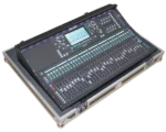 ProX flight case for Allen & Heath SQ7 digital mixer console with heavy-duty wheels and handles