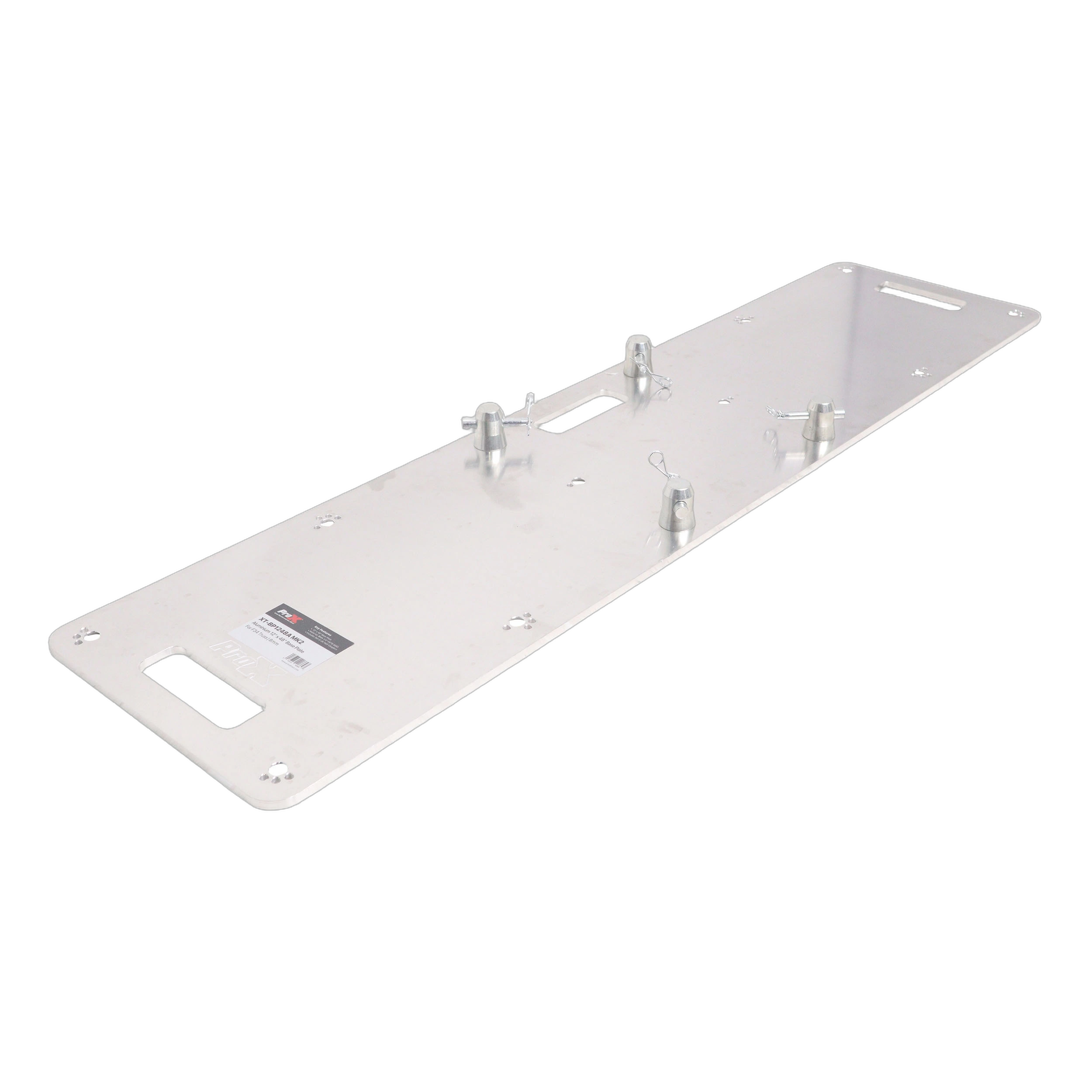 ProX 12x48 Aluminum Base Plate F34 Truss ProX aluminum base plate 12 by 48 inches for F34 truss goal post systems front view