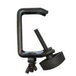 ProX aluminum C style M10 clamp mounted on two-inch truss tube with flat thumbscrew