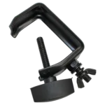 ProX aluminum C-style clamp with flat thumbscrew mechanism, close-up detail view showing adjustment hardware