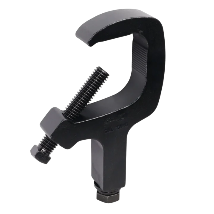 ProX aluminum C-clamp for 1.5 to 2 inch truss tube with 330 lbs capacity black finish