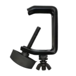 ProX aluminum C style M10 clamp with flat thumbscrew for 2 inch truss tube, black finish