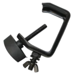 ProX aluminum C style M10 clamp with flat thumbscrew for 2 inch truss tube, black finish