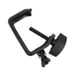 ProX aluminum C style M10 clamp with flat thumbscrew, rear view showing mounting hardware and finish