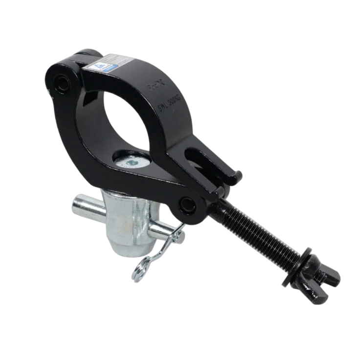 ProX aluminum side entry M10 clamp with reversed elbow half conical for 2 inch truss tube