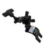 ProX aluminum black mini clamp stage truss lighting stand rear panel showing bolt mechanism and tube grip