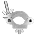ProX aluminum pro O-clamp truss connector with 1102 lbs capacity, side angle view showing clamp mechanism