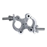ProX aluminum O-style M10 dual clamp with big wing knob for 2-inch truss tube, 1102 lbs capacity