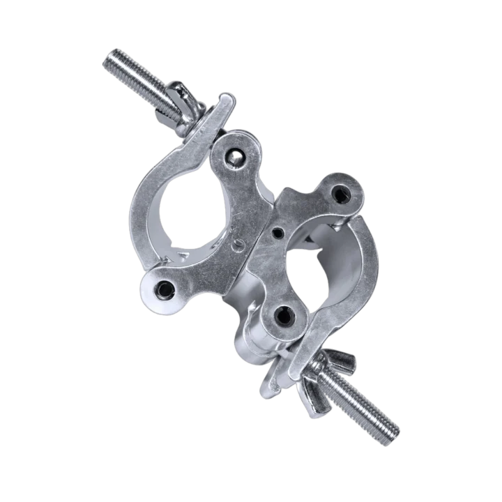 ProX aluminum O-style M10 dual clamp with big wing knob for 2-inch truss tube
