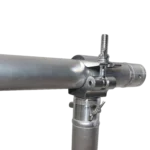ProX Aluminum Pro M10 clamp with half-conical connector for 2 inch truss tube, side profile view
