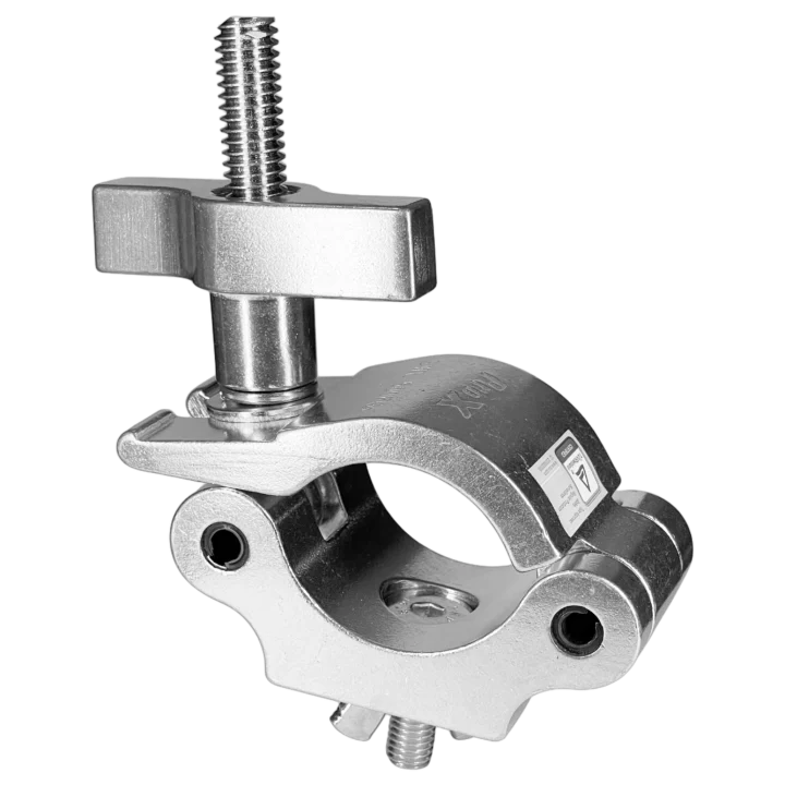ProX Aluminum Pro M10 O-Clamp with Big Wing for 2 inch truss tube front view