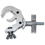 ProX aluminum self-locking M10 clamp with big wing knob for 2-inch truss tube, front view