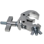 ProX aluminum self-locking M10 clamp with big wing knob, side profile view showing locking mechanism