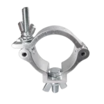 ProX aluminum slim M10 O-clamp for 2-inch truss tube with 165 lbs capacity, side profile view