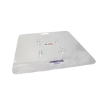 ProX 30 inch aluminum 8mm truss base plate with connectors and mounting hardware detail view