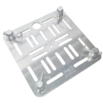 ProX 12 inch aluminum truss top plate with 8mm slotted holes and twist lock connectors for F34 F32 F31 conical square truss systems