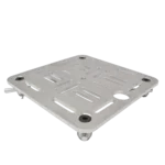 ProX 12 inch aluminum truss top plate with 8mm slotted holes and twist lock connectors detail view