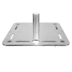 ProX aluminum truss top plate with 6mm construction and 1 3/8 inch speaker stud mount connector detail