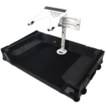 ProX articulating laptop tray arm pole with dimensional measurements and specifications diagram