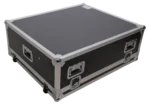 ProX ATA-300 flight case latch and hardware detail for Midas M32 digital mixer console