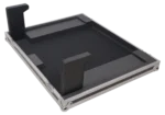 ProX ATA-300 flight case rear panel showing cable management and connector access for Midas M32 mixer