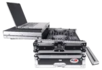 ProX ATA flight case for Pioneer DDJ-FLX4 DJ controller with integrated laptop shelf and cable management