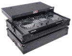 ProX ATA flight case for Pioneer DDJ-REV1 DJ controller with laptop shelf dimensional diagram specifications