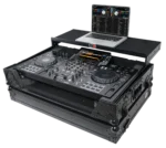 ProX ATA style black DJ controller case with laptop shelf and wheels for Pioneer DDJ-REV5 XDJ-RX3 RX2