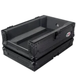 ProX ATA flight case for Pioneer DJM-S7 DJ mixer, black finish, front panel view with handles