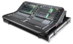 ProX ATA flight case for Allen & Heath AVANTIS digital audio mixer with doghouse compartment and caster wheels