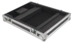 ProX ATA flight case for Allen & Heath QU5 digital mixer, close-up detail of protective latches and hardware