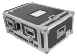 ProX ATA flight case for Allen & Heath QU5 digital mixer with dimensional specifications and doghouse compartment layout