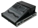 ProX ATA flight case for Allen & Heath QU5 digital audio mixer console with doghouse compartment and caster wheels