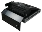 ProX ATA flight case for Allen & Heath QU6 digital audio mixer with doghouse compartment and caster wheels