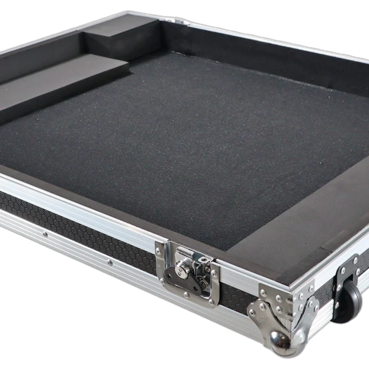 ProX ATA digital audio mixer flight case for Allen & Heath SQ6 console with wheels, front view