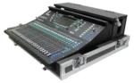 ProX ATA flight case for Allen & Heath SQ6 digital audio mixer console with doghouse compartment and caster wheels