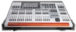 ProX ATA flight case for Behringer WING digital audio mixer showing doghouse compartment detail with protective foam