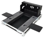 ProX ATA flight case for Behringer WING compact mixer with doghouse compartment and caster wheels side view