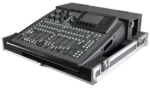 ProX ATA flight case for Behringer X32 Compact digital mixer with doghouse compartment and caster wheels