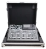 ProX ATA digital audio mixer flight case protecting Behringer X32 Compact console in professional studio environment