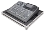 ProX ATA flight case for Behringer X32 Compact mixer shown from side profile with handles and latches