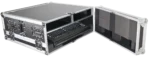 ProX ATA flight case for Behringer X32 Compact mixer with doghouse compartment dimensional diagram specifications