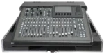 ProX ATA flight case for Behringer X32 Compact mixer showing doghouse compartment detail and construction