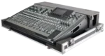 ProX ATA flight case for Behringer X32 digital audio mixer with doghouse compartment and caster wheels