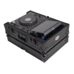 ProX black ATA flight case for Pioneer CDJ-3000X DJ media player, side profile showing heavy-duty construction