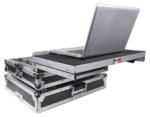 ProX ATA flight case for Pioneer DDJ-FLX4 DJ controller, close-up detail of protective foam interior and latches