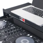 ProX ATA flight case for Pioneer DDJ-FLX4 DJ controller with laptop shelf dimensional specifications diagram