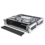 ProX ATA style flight case for Denon DJ Prime Go digital controller, silver and black protective case